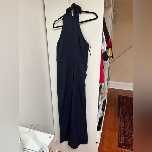 Shein Navy Halter Jumpsuit - Picture 1 of 3